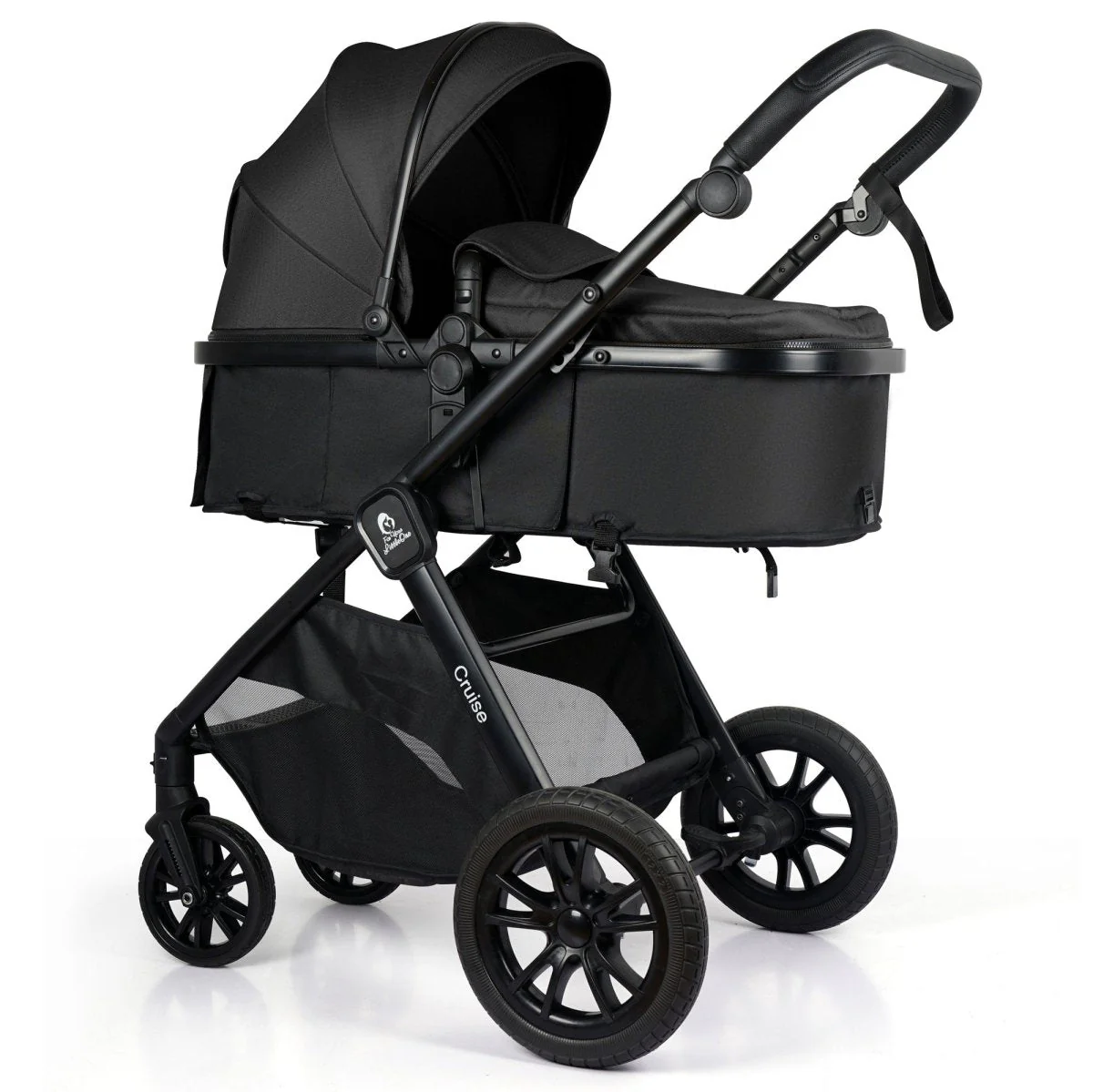 For Your Little One Cruise 3 In 1 Travel System With Car Seat - Eclipse Black (Free Cupholder / Seat Liner Included!) - Image 2