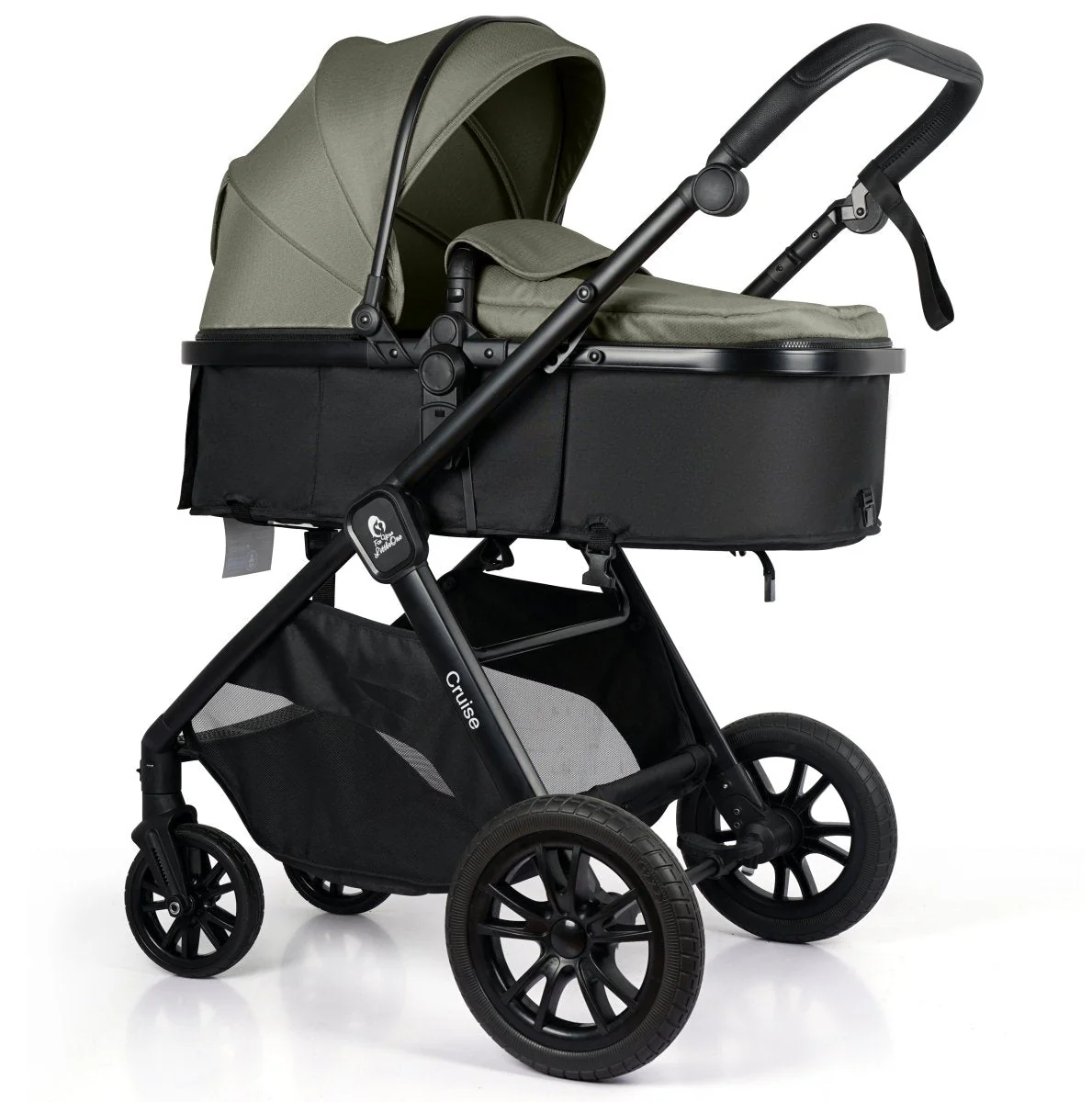 For Your Little One Cruise 3 In 1 Travel System With Car Seat - Pebble Sage (Free Cupholder And Seat Liner Included!) - Image 19