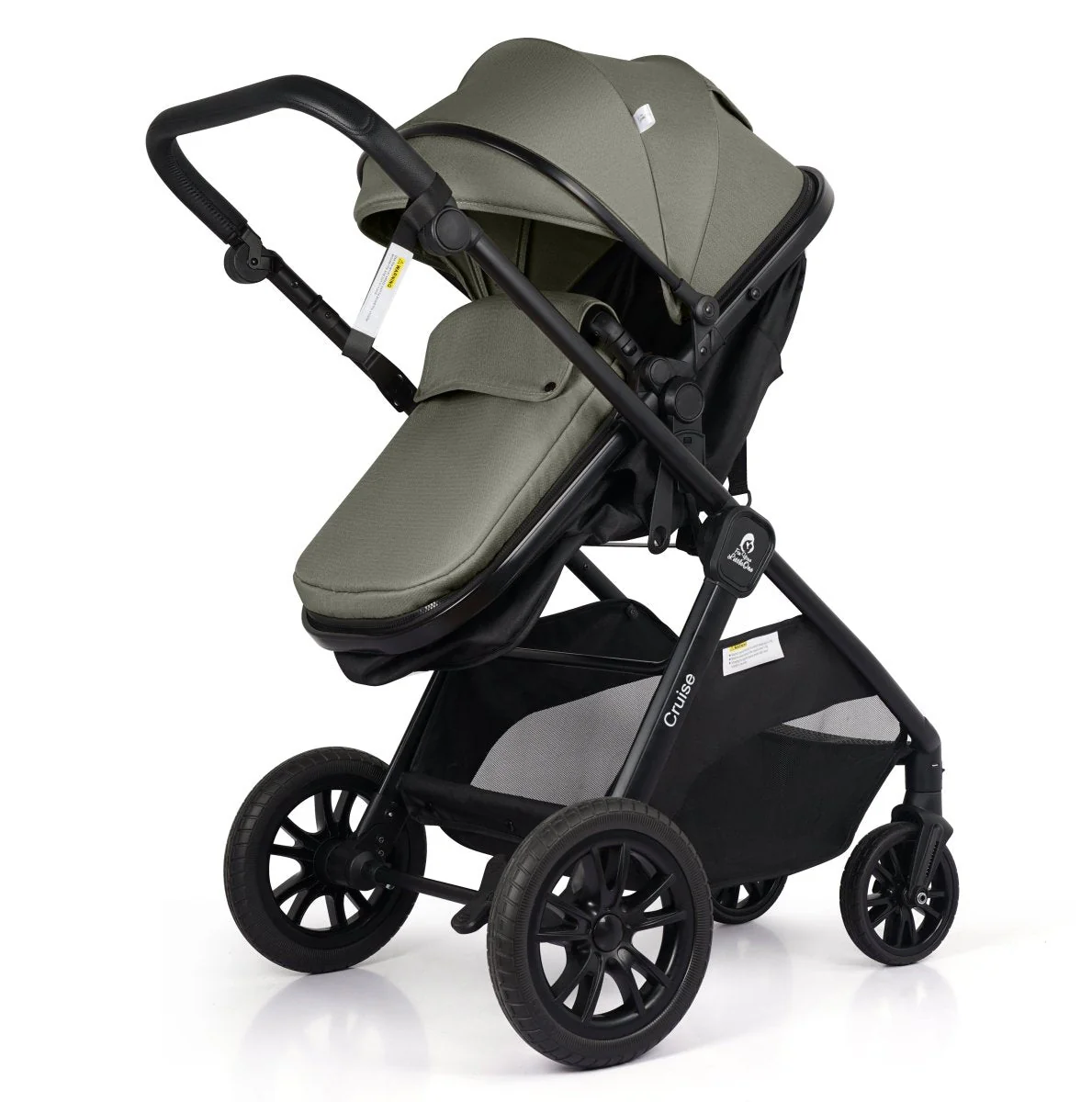 For Your Little One Cruise 3 In 1 Travel System With Car Seat - Pebble Sage (Free Cupholder And Seat Liner Included!) - Image 2