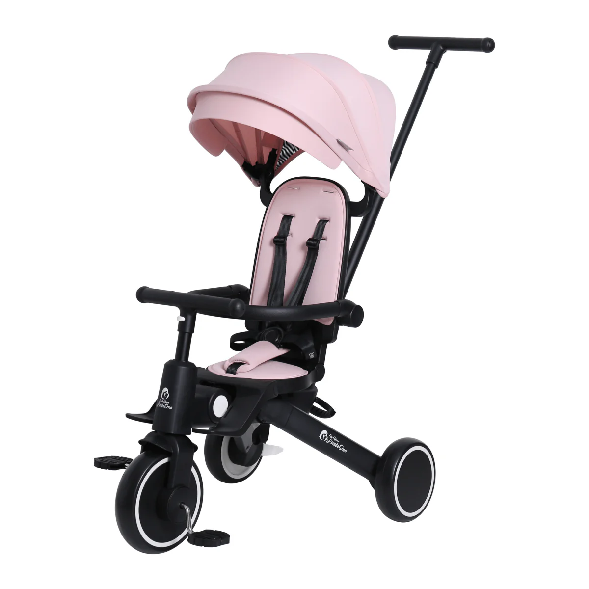 Foryourlittleone Xplor 6 in 1 Foldable Trike - Pastel Pink (10m-4y) - Image 28
