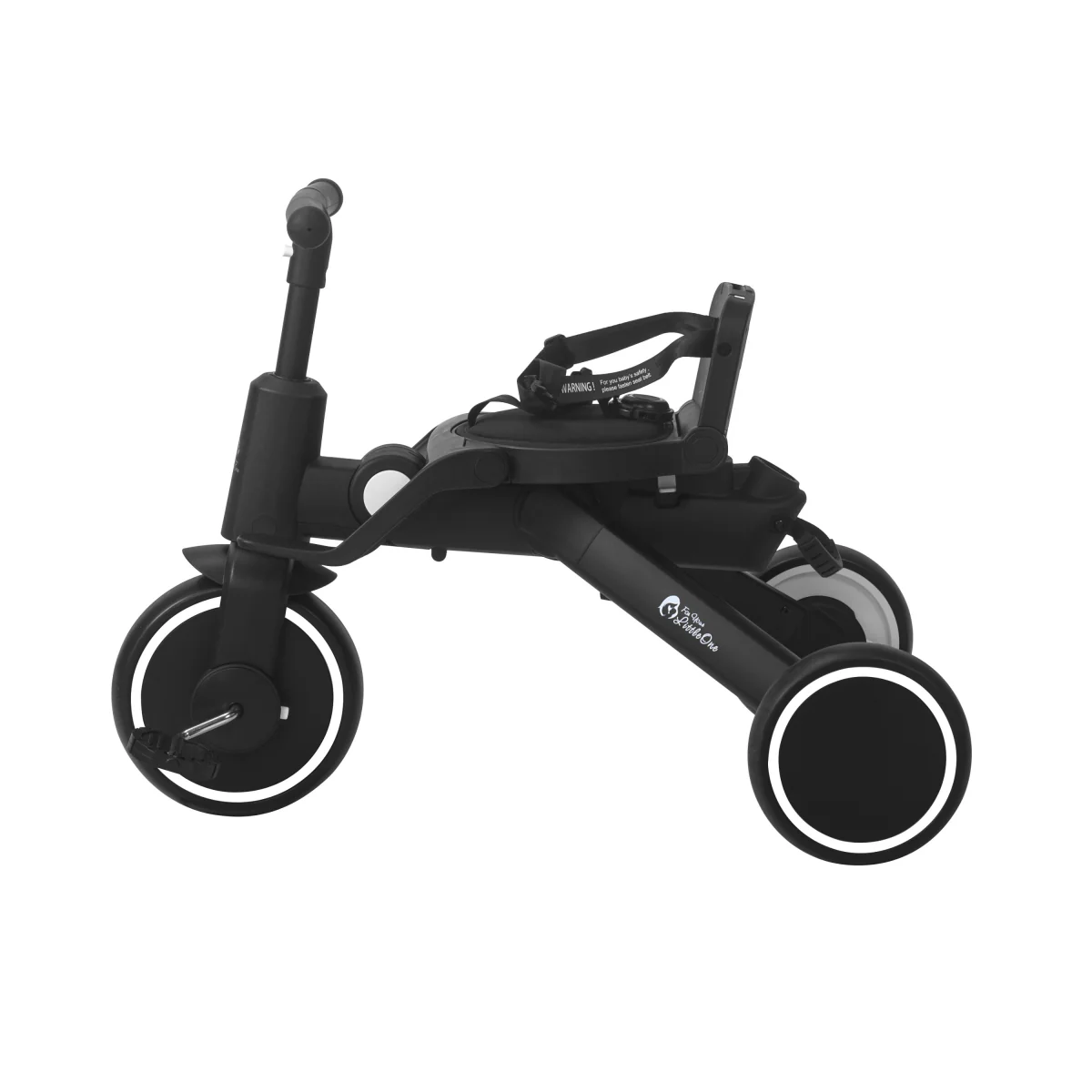 Foryourlittleone Xplor Plus 6 in 1 Foldable Trike - Jet Black (10m-4y) - Image 25