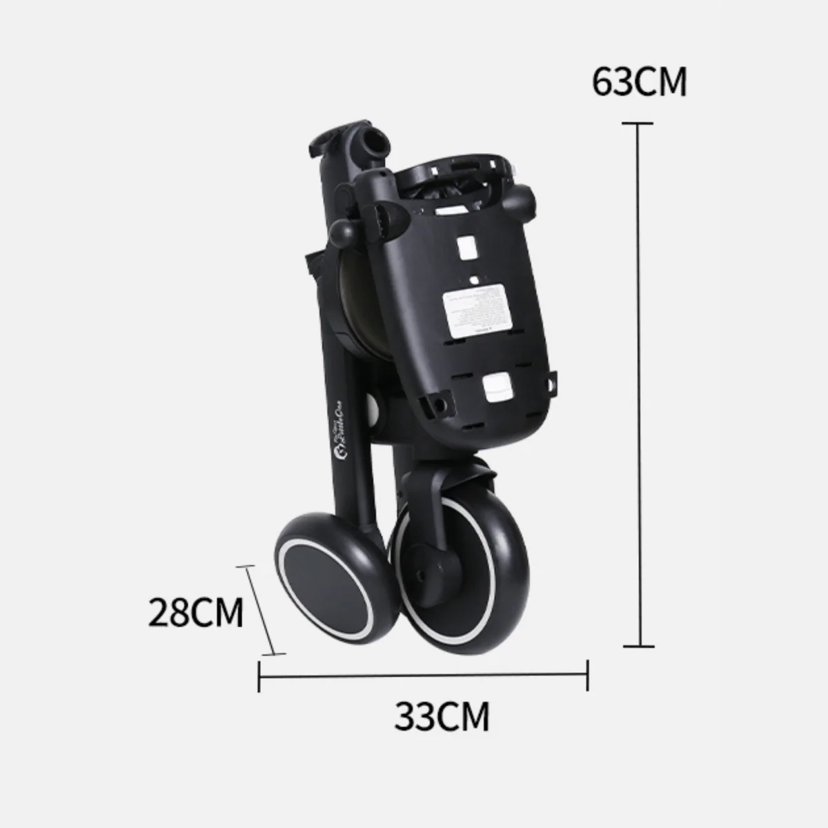 Foryourlittleone Xplor Plus 6 in 1 Foldable Trike - Jet Black (10m-4y) - Image 30