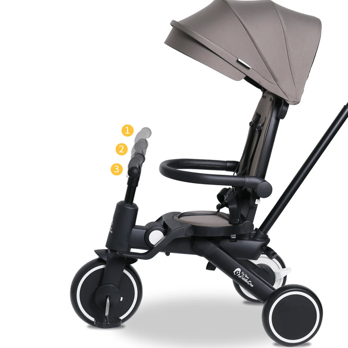 Foryourlittleone Xplor Plus 6 in 1 Foldable Trike - Pastel Pink (10m-4y) - Image 31
