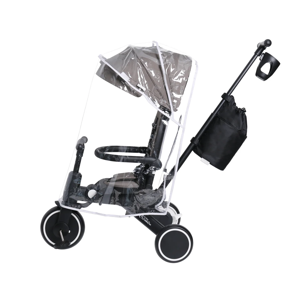 Foryourlittleone Xplor Ultimate 6 in 1 Foldable Trike - Jet Black (10m-4y) - Image 12