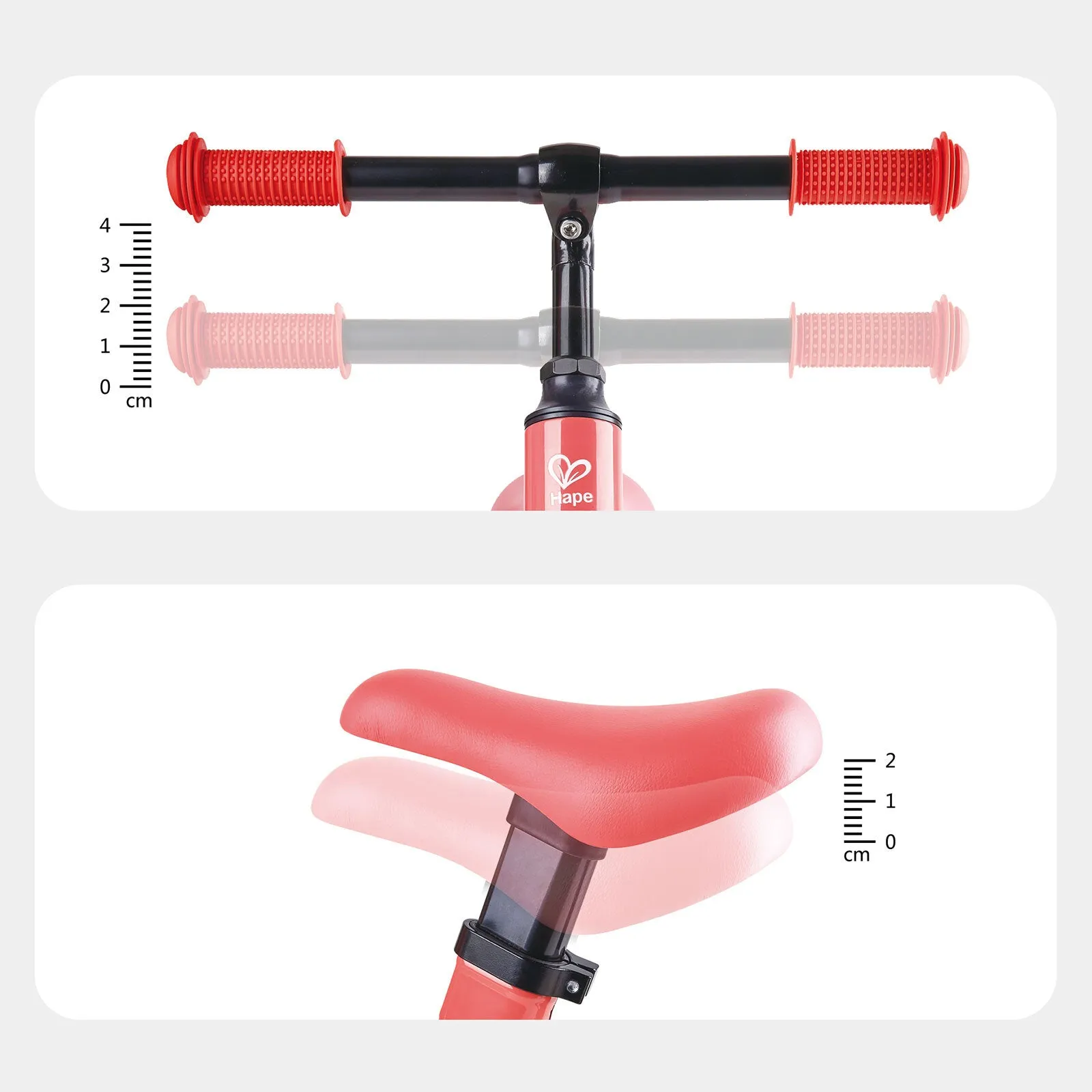 Hape New Explorer Kids Balance Bike, Pink - Image 2