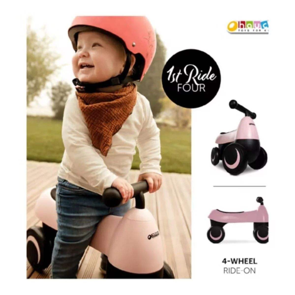 Hauck 1st Ride Four Ergonomic Ride-On Toy - Image 7