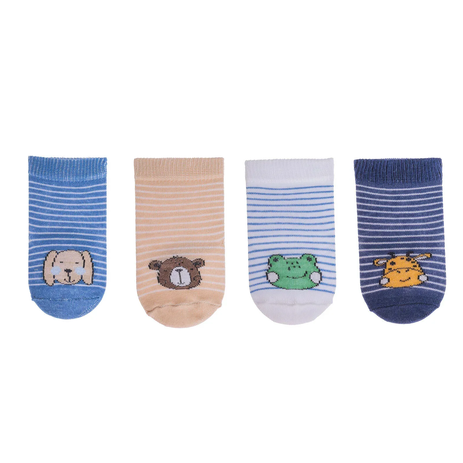 HelloBaby Ankle Socks 5 pcs - Blue Printed - Image 2