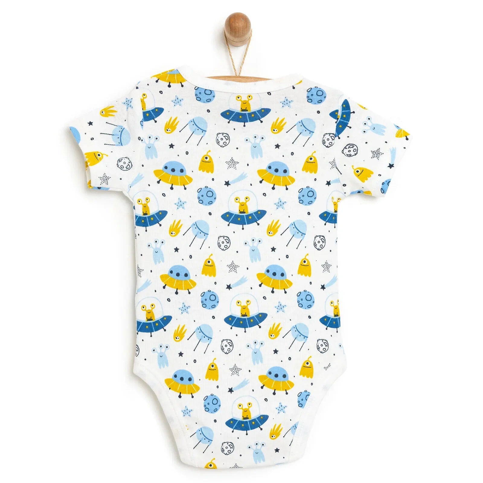 HelloBaby Baby Boy Short Sleeve Body - White - Image 2