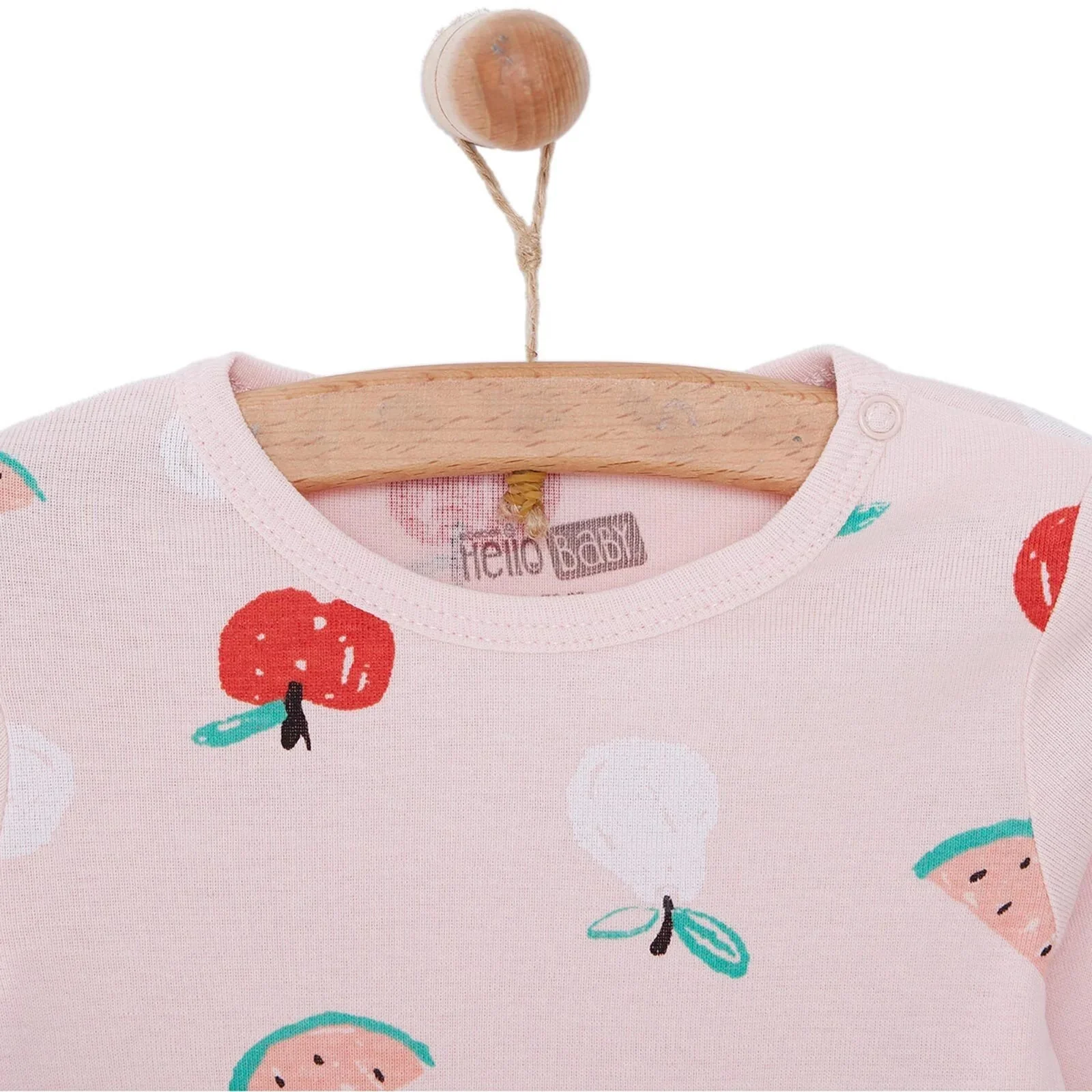 HelloBaby Baby Girl Long Sleeve Body - Pink - Image 3
