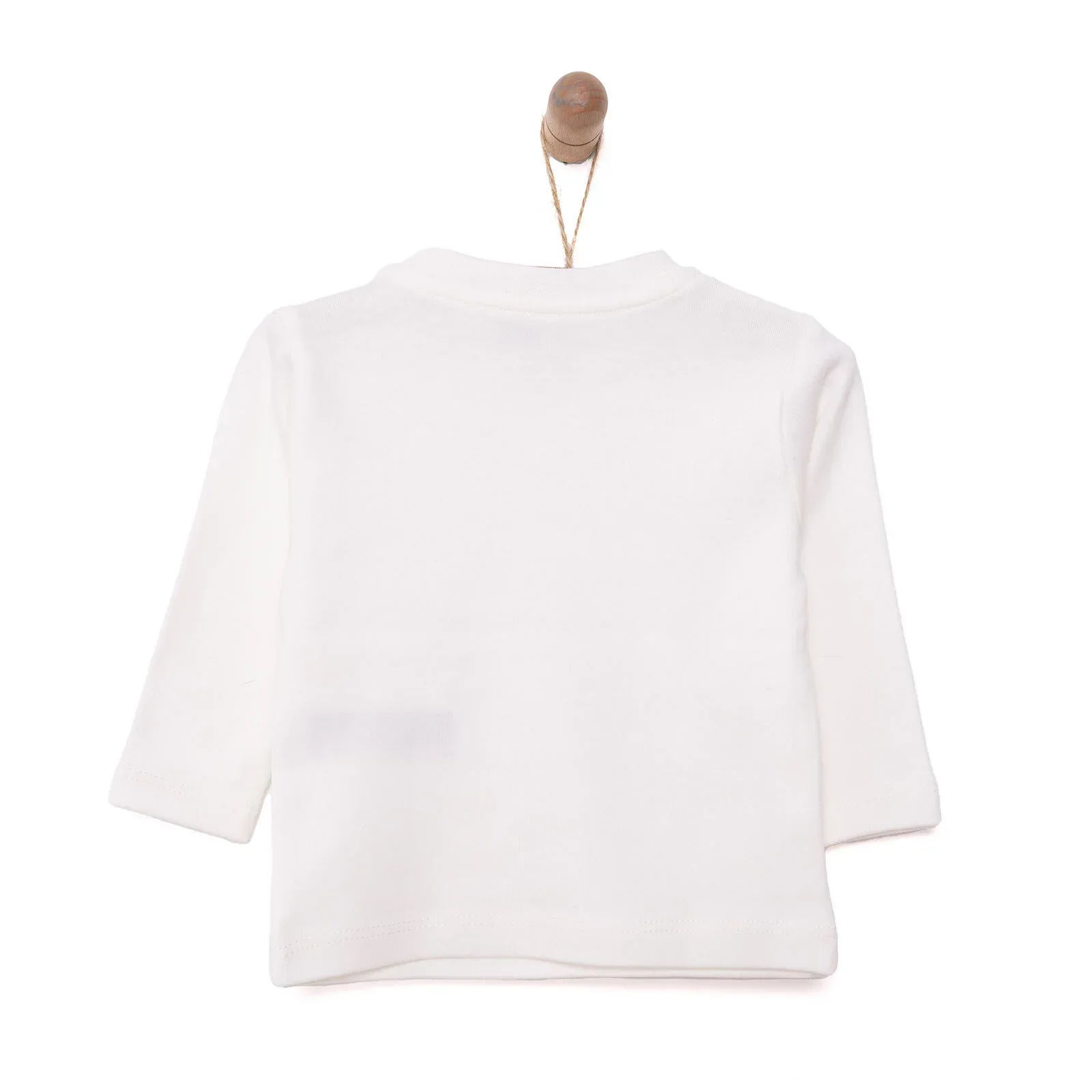 HelloBaby Baby Girl Long Sleeve T-shirt - Ecru - Image 5