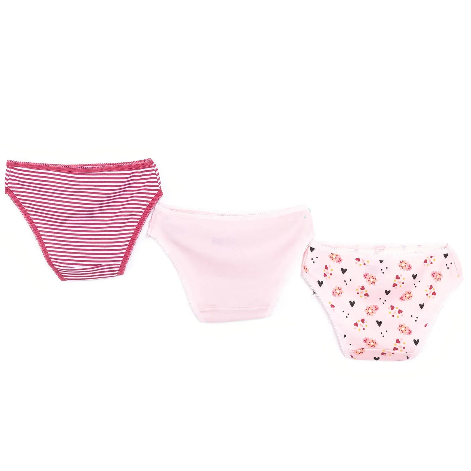 HelloBaby Baby Girl Underwear 3 pcs - Pink - Image 2