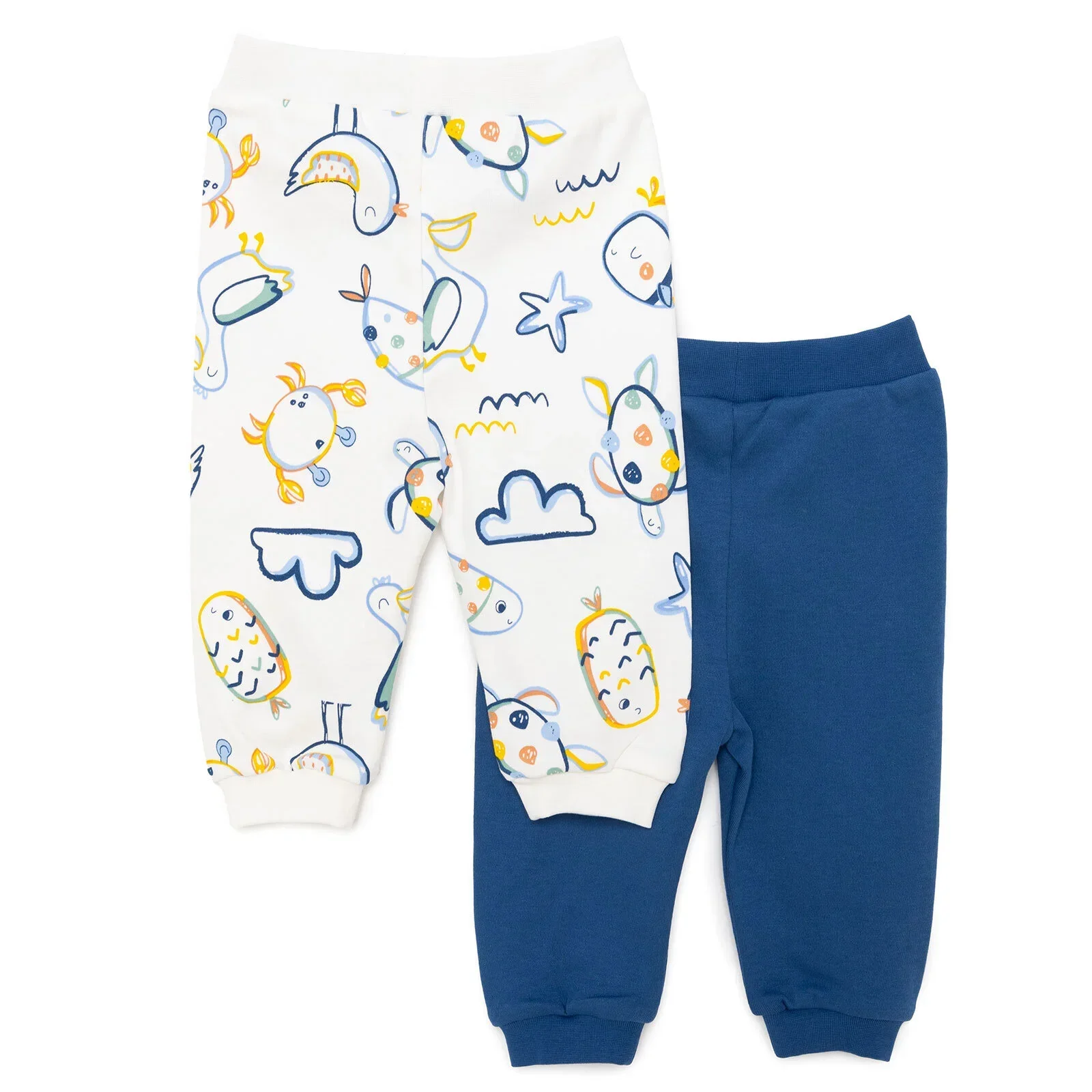 HelloBaby Basic Boy Joggers 2 pcs - Navy Blue - Image 2