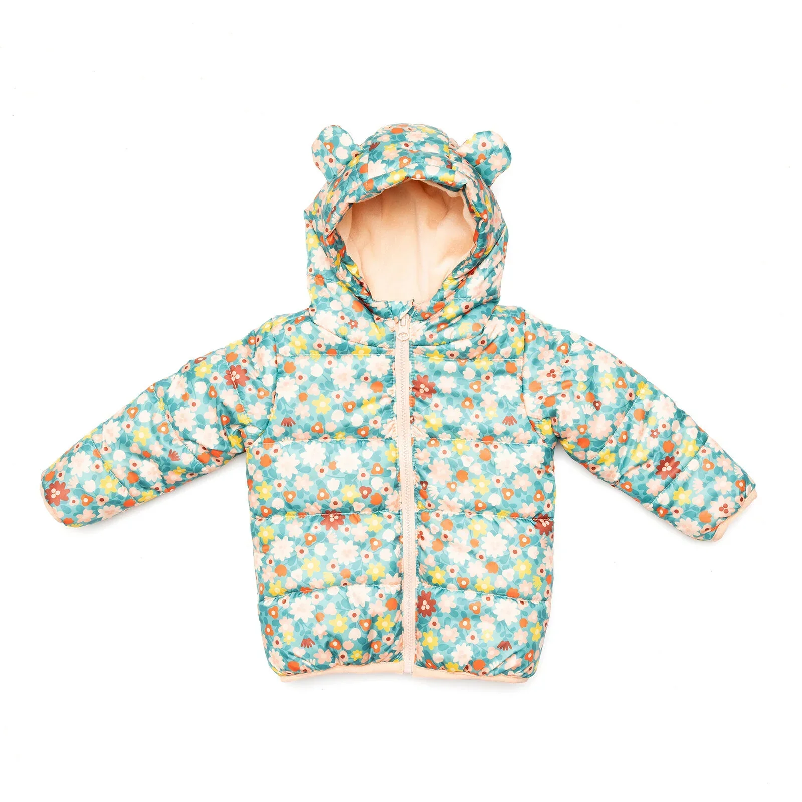 HelloBaby Basic Flower Printed Eared Coa - Printed - Image 2