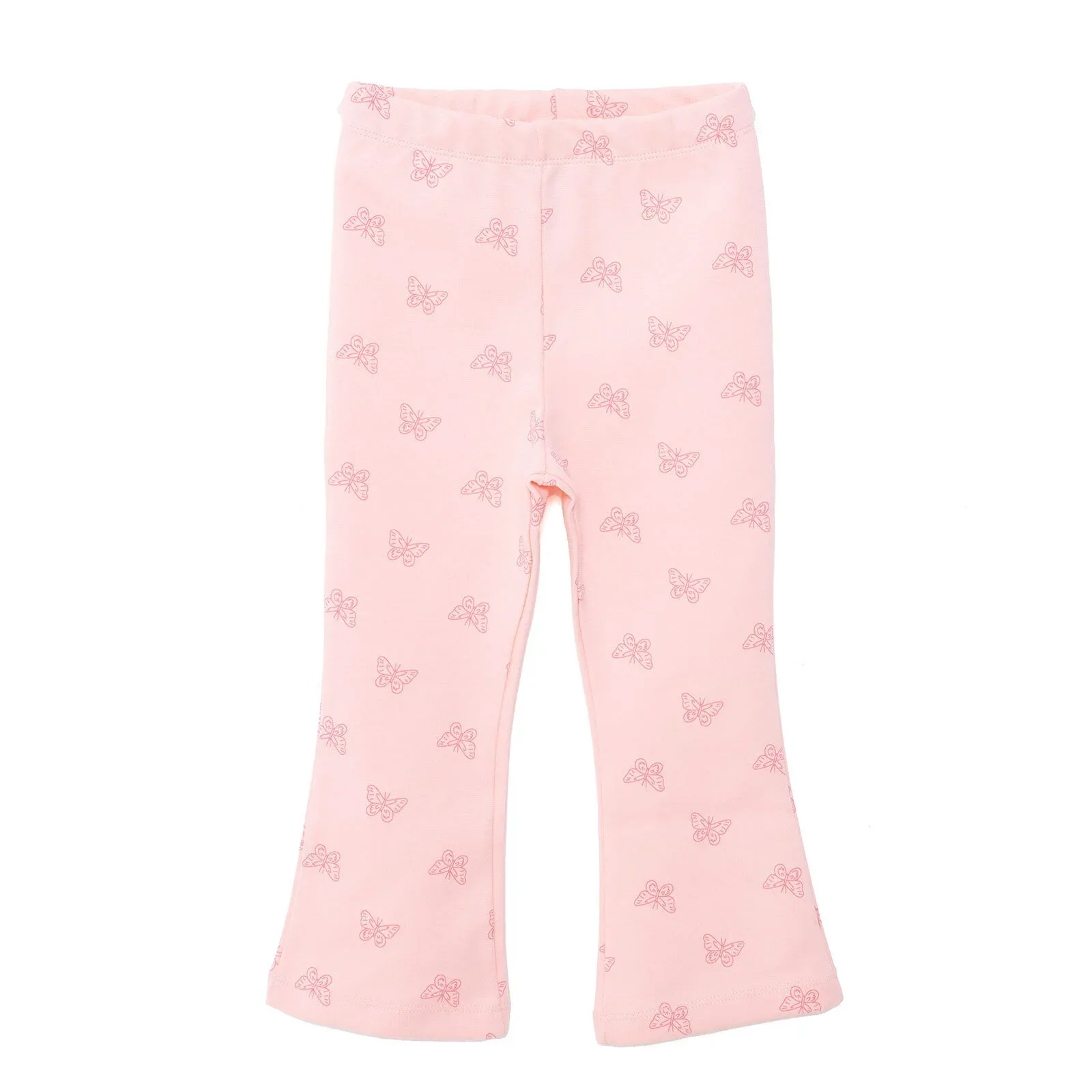 HelloBaby Basic Girl Butterfly Patterns Leggings - Light Pink