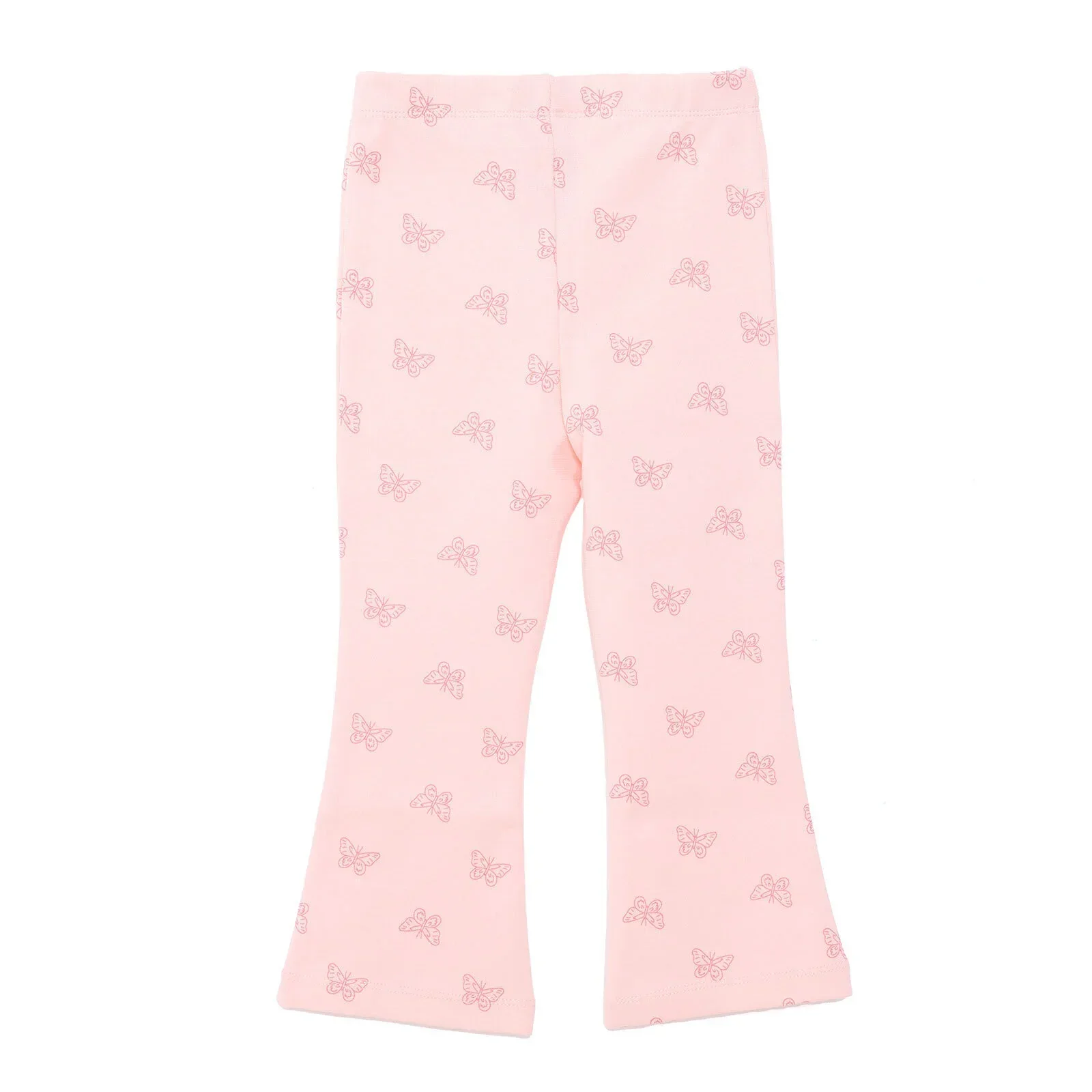 HelloBaby Basic Girl Butterfly Patterns Leggings - Light Pink - Image 2