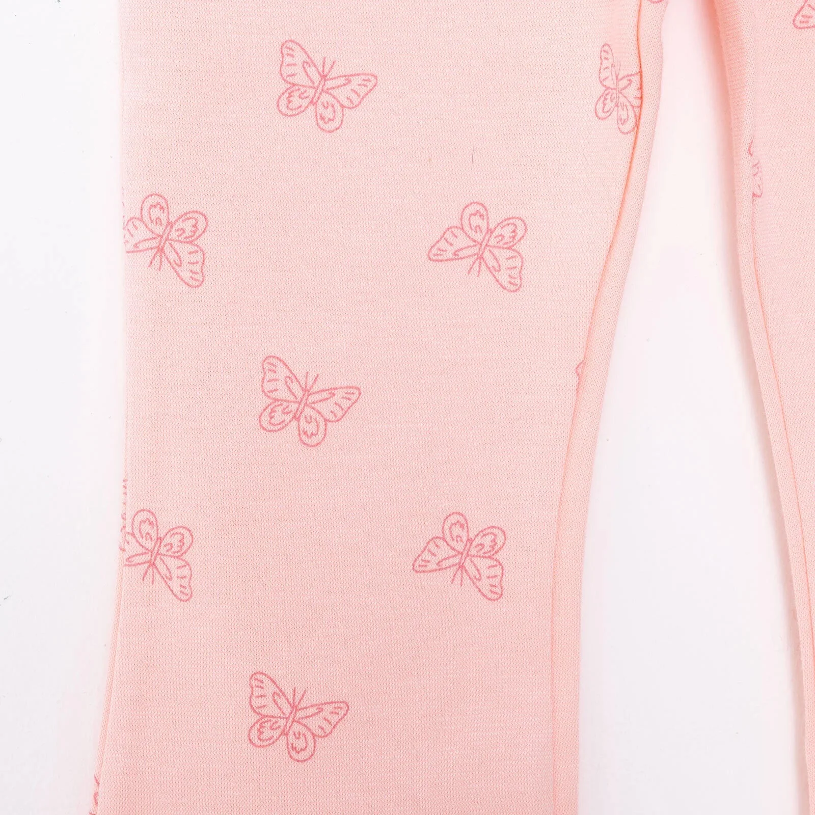 HelloBaby Basic Girl Butterfly Patterns Leggings - Light Pink - Image 7