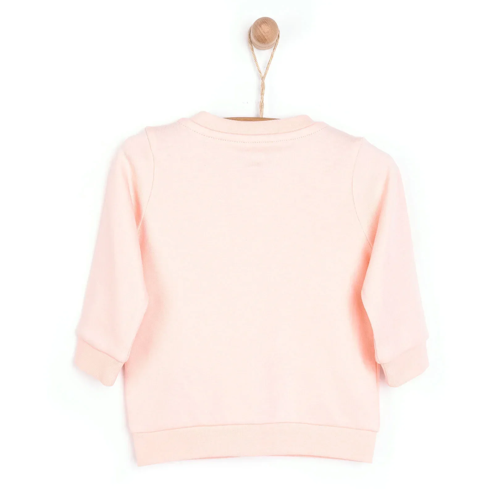 HelloBaby Basic Rib Cardigan - Light Pink - Image 2