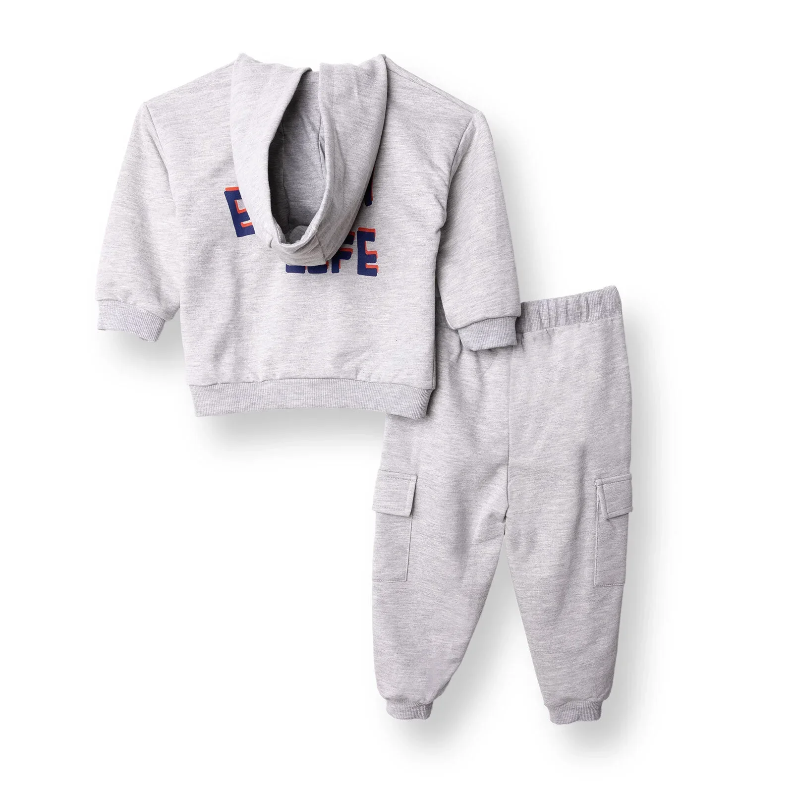 HelloBaby Cool Dino Jogging Set - Grey Melange - Image 3