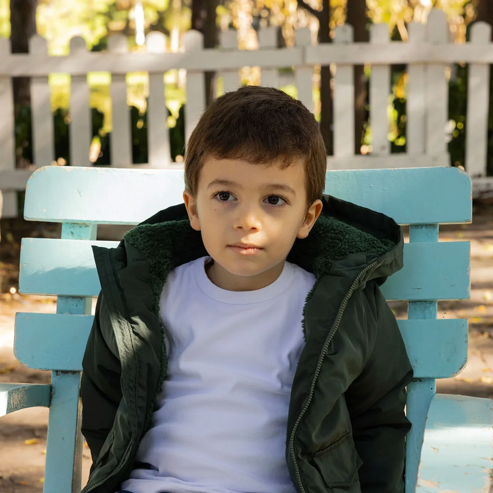 HelloBaby Hooded Coat - Green - Image 4
