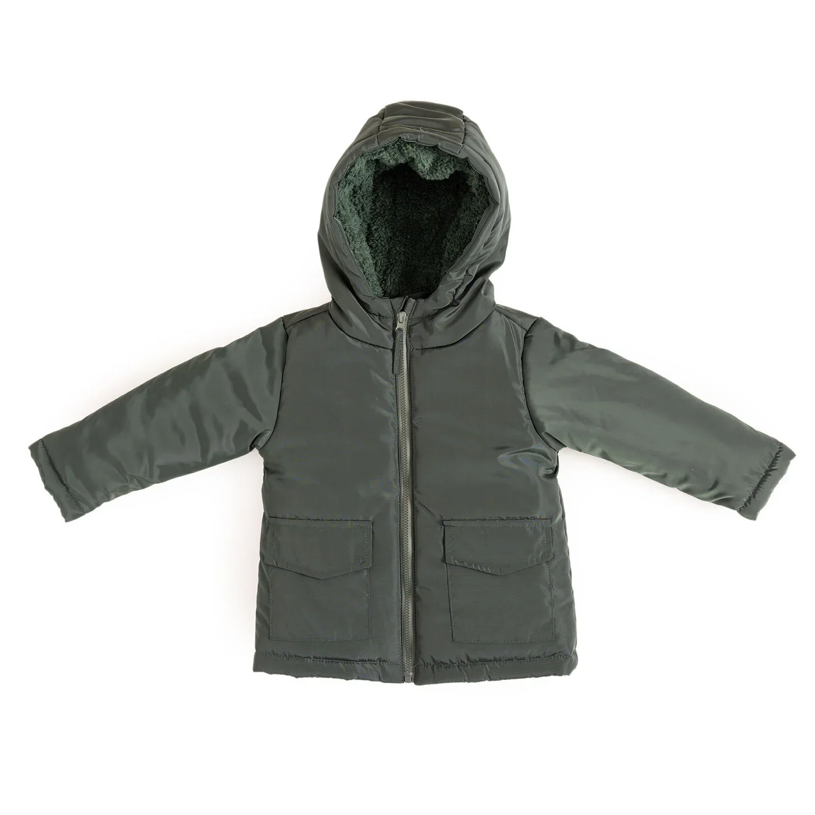 HelloBaby Hooded Coat - Green - Image 7