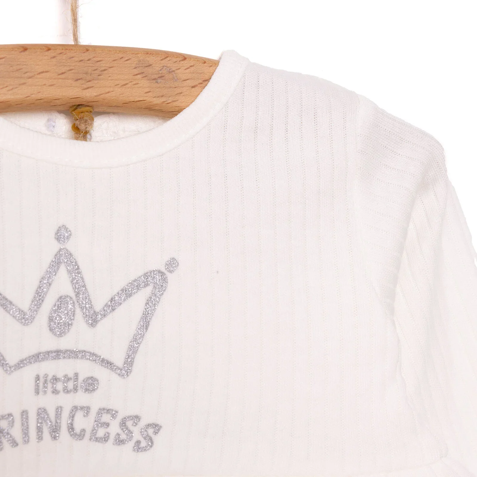 HelloBaby Little Life Newborn Girl Dress - Ecru - Image 4