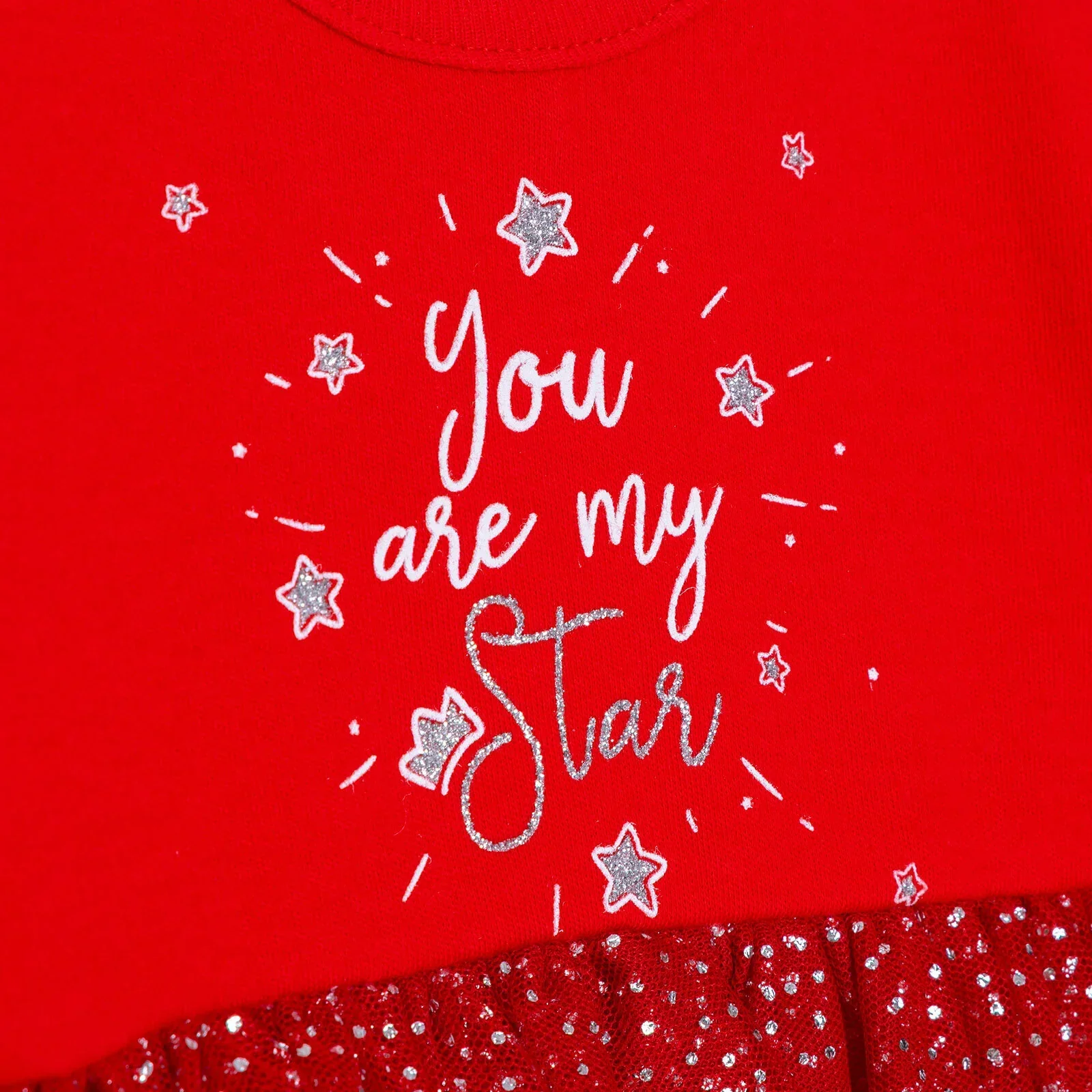 HelloBaby My First Christmas Newborn Girl Dress-Body - Red - Image 4