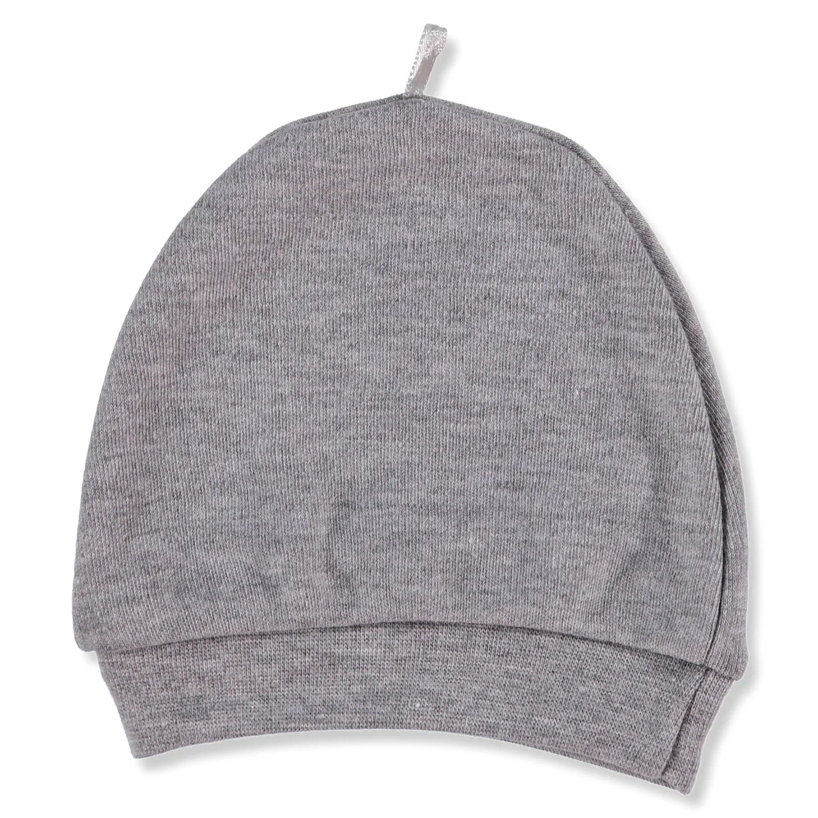 HelloBaby Newborn Basic Hat - Grey Melange - Image 3