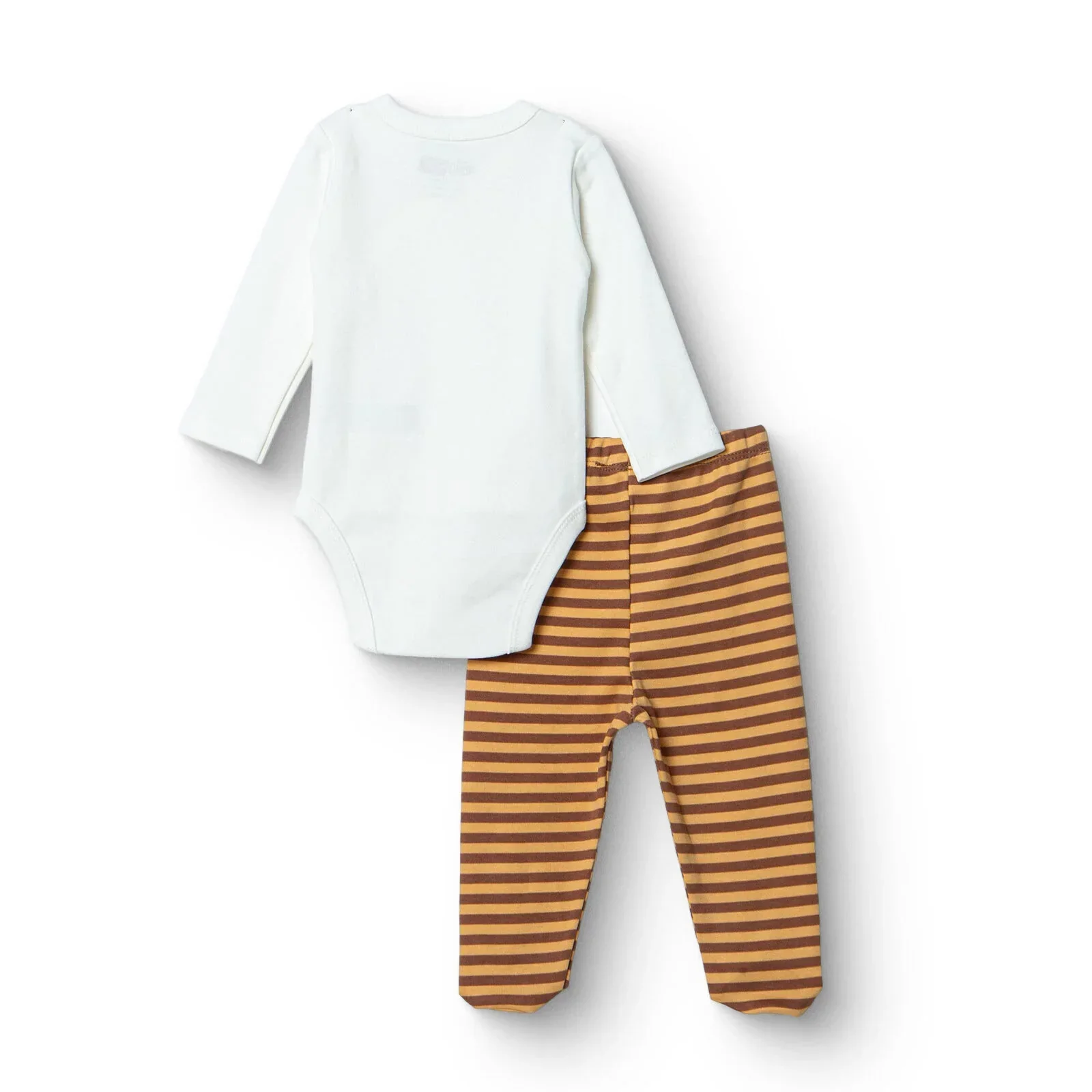 HelloBaby Newborn Body-Footed Bottom - Ecru - Image 2