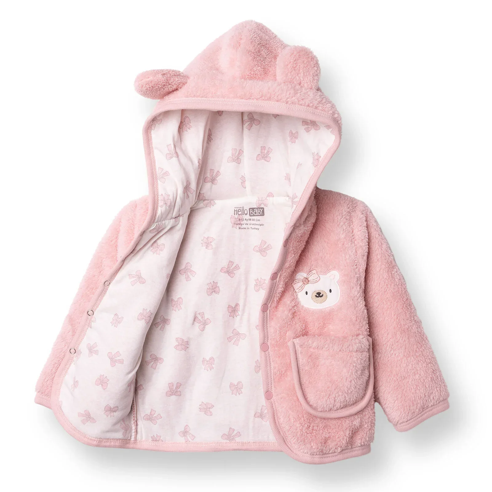 HelloBaby Newborn Cardigan - Pink - Image 5
