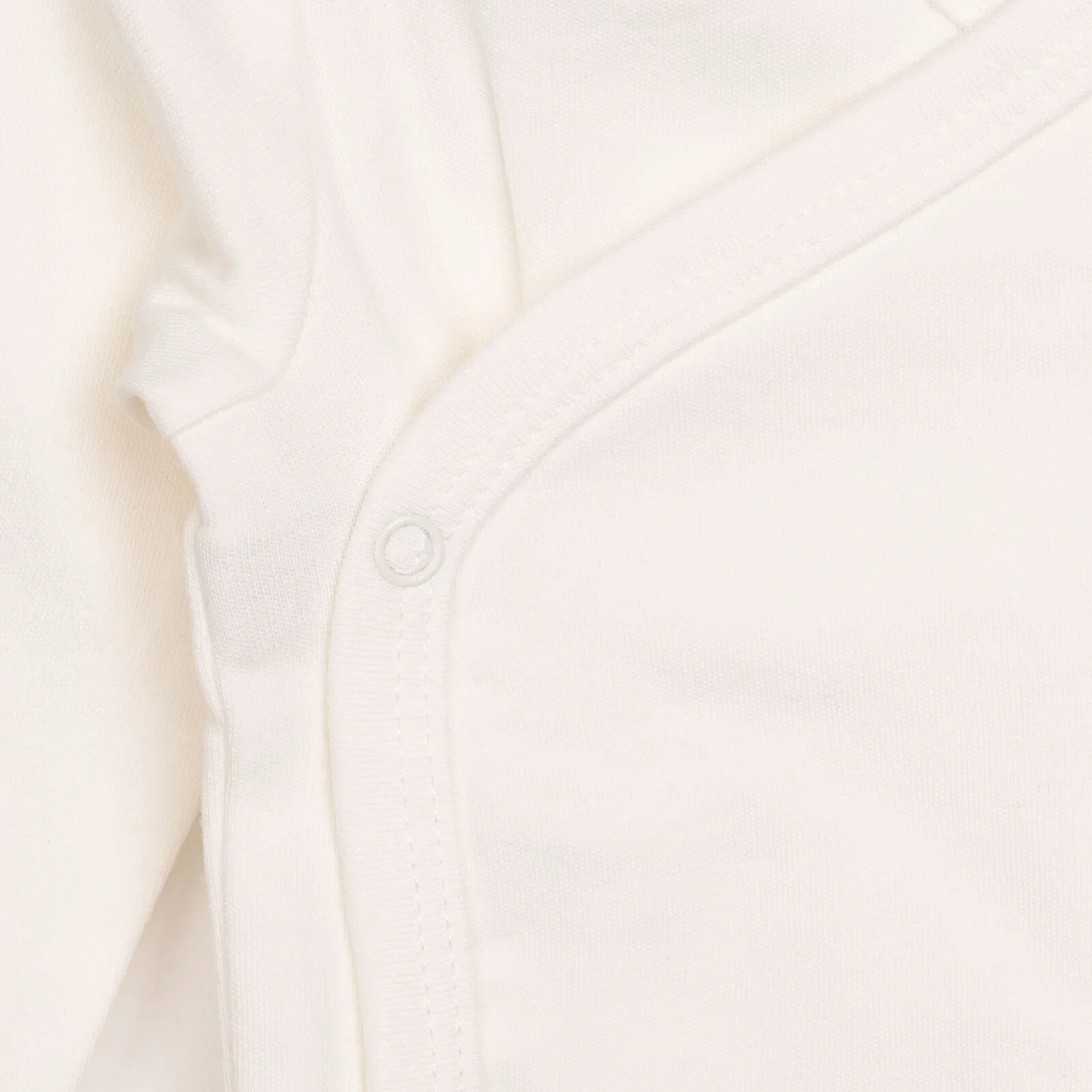 HelloBaby Newborn Organic Wrapover Top-Hat - Ecru - Image 4