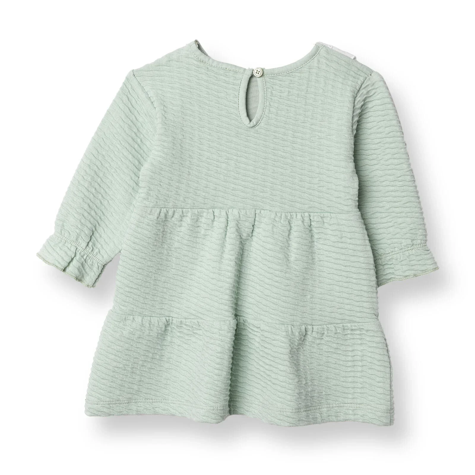 HelloBaby Winter Cherry Dress - Green - Image 2