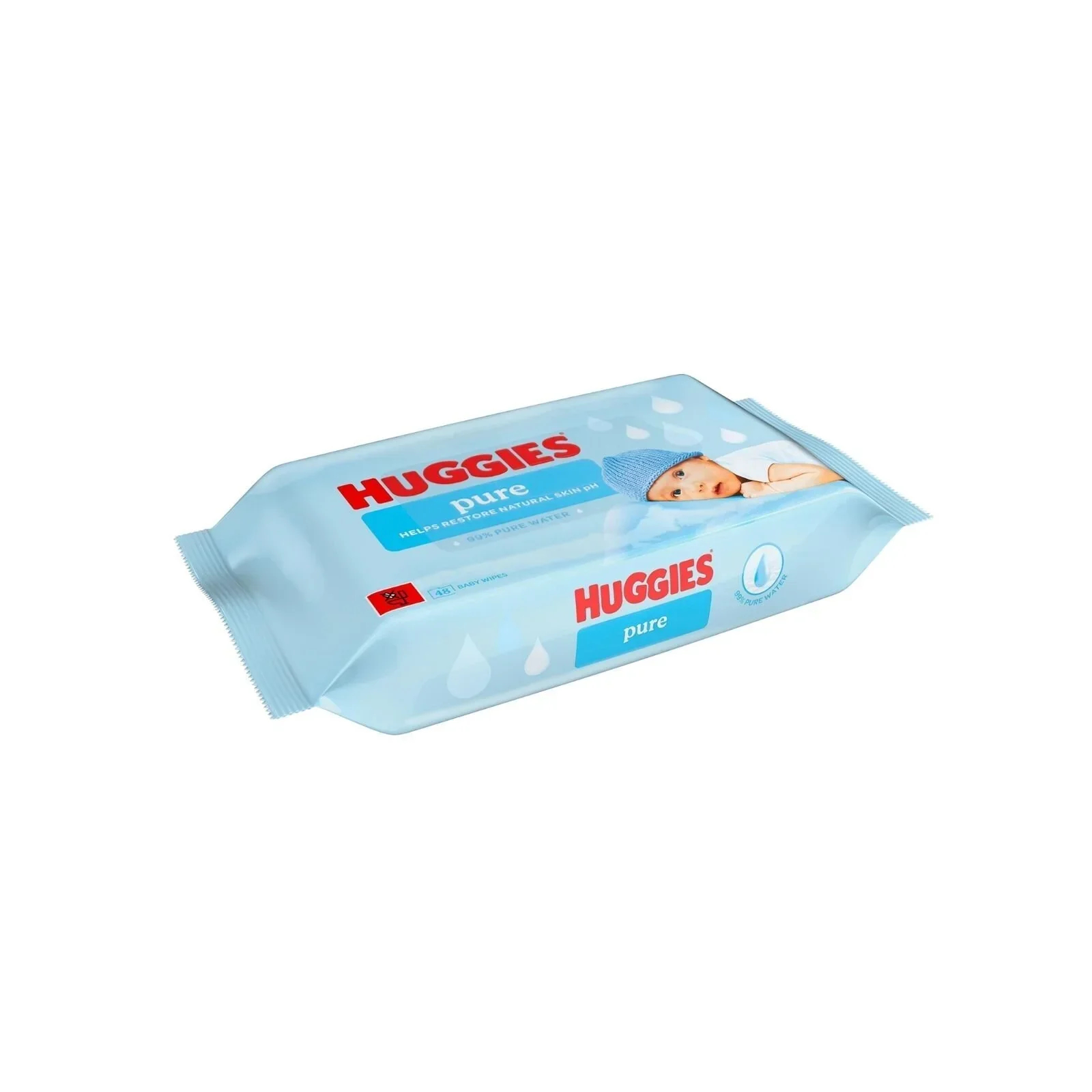 Huggies Pure Plastic Free Baby Wipes 12x48 pcs - Image 2