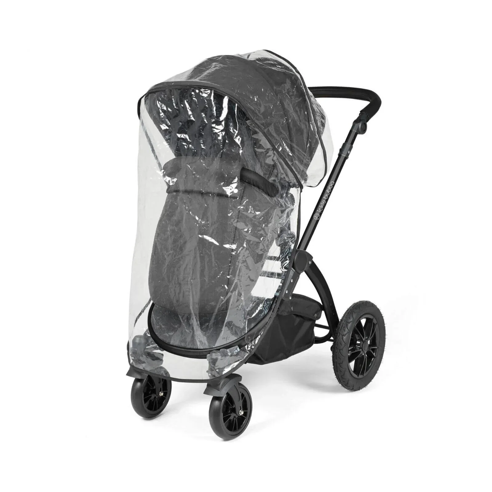 Ickle Bubba Stomp Luxe 2-in-1 Pushchair & Carrycot - Black/Charcoal Grey/Black - Image 10