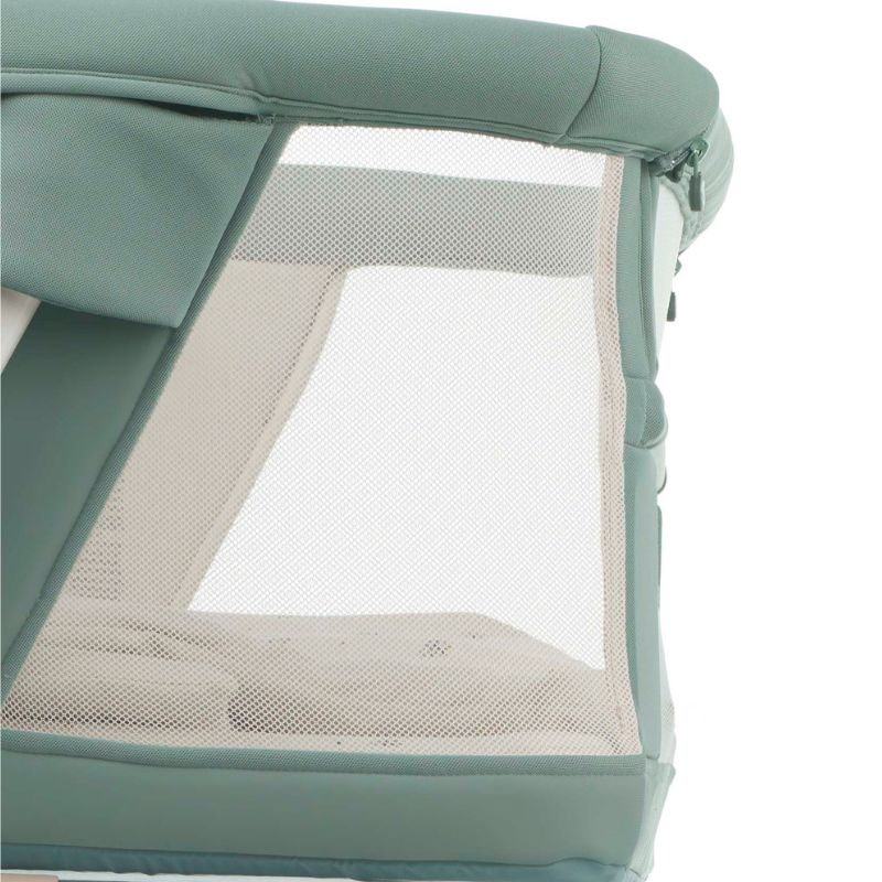 Jane Baby Side Crib + 4 Piece Bedding Set & Safety Mattress, Botanic - Image 6