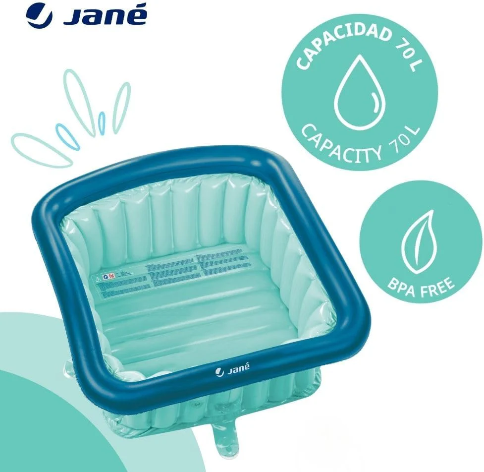 Jané Square Inflatable Bath Tub – Fits Shower Trays, 70L, 0–5 Years - Image 7