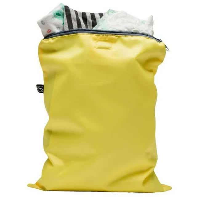 JL Childress Wet-To-Go Zipped Nappy Bags Set - Yellow / Grey - Image 3