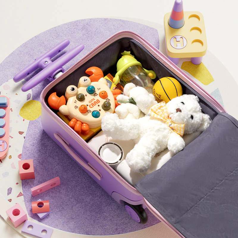 Jovikids 3 in 1 Children's Ride On Suitcase - Pink - Image 7