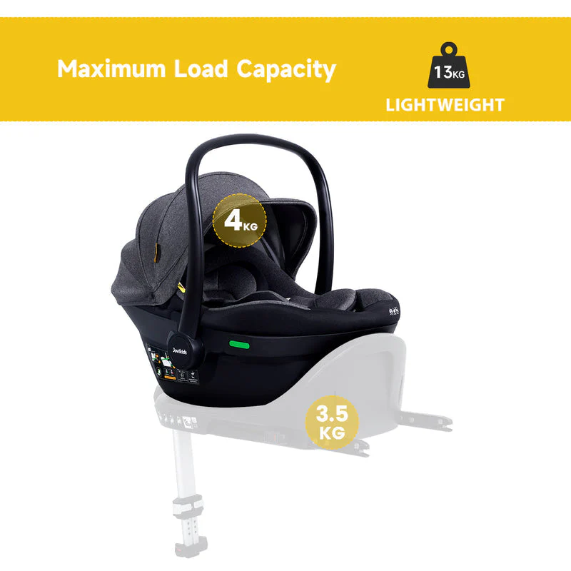 Jovikids Aria i-Size Infant Car Seat - Black - Image 4