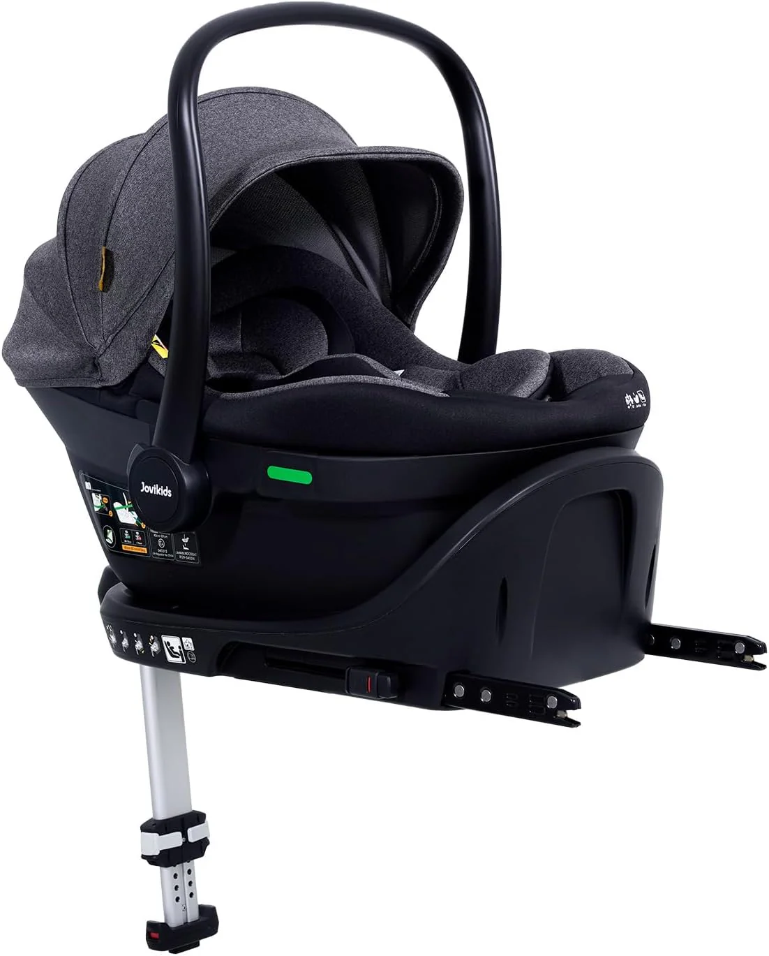 Jovikids Aria i-Size Infant Car Seat - Black - Image 8