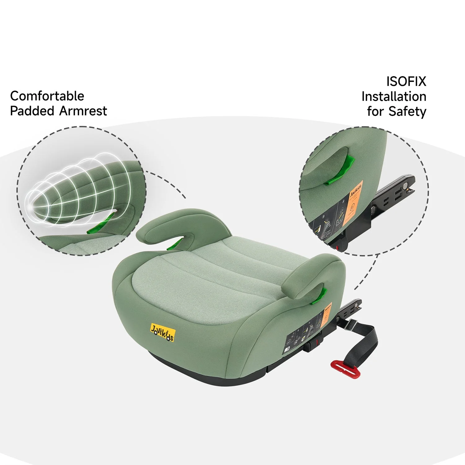 Jovikids Ohho Booster Seat - Green - Image 11