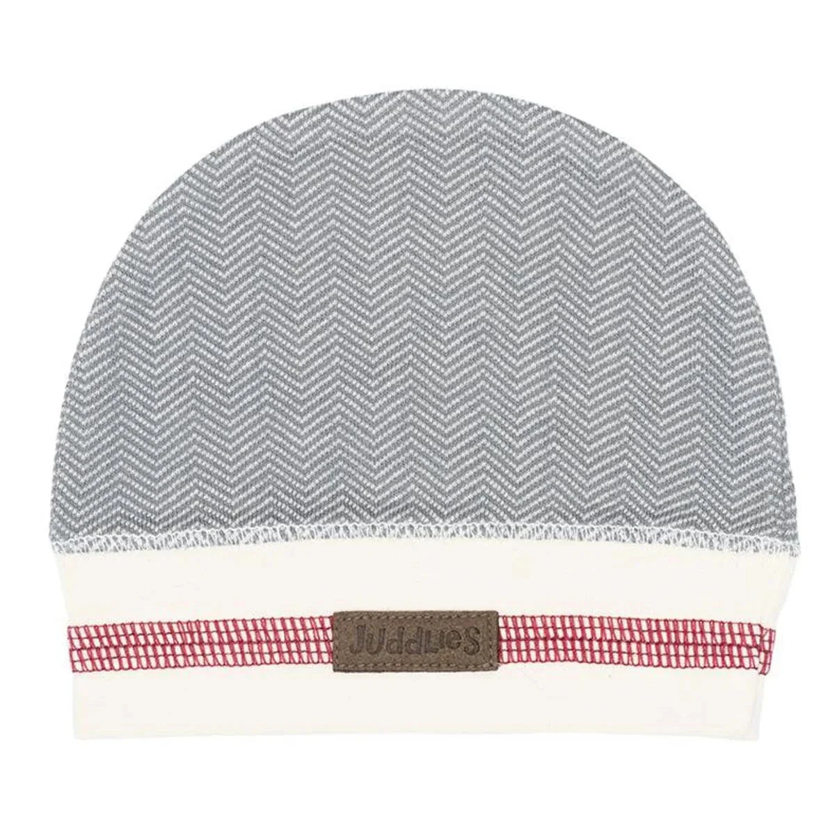 Juddlies Organic Cottage Beanie (0-4M) - Available in Bear Black/Driftwood Grey