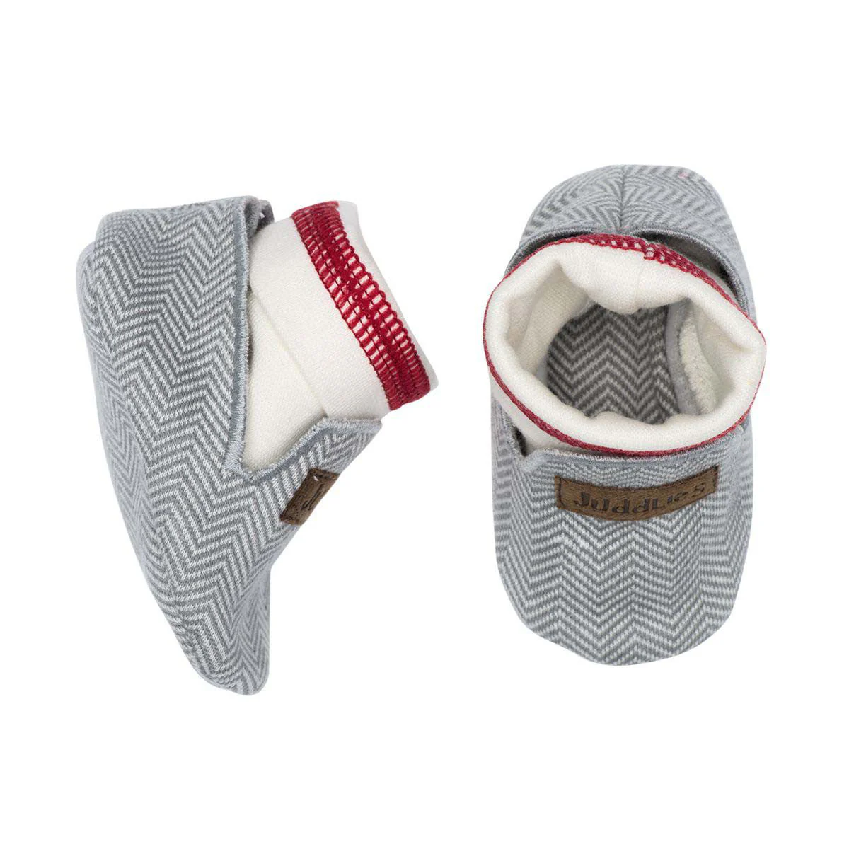 Juddlies Organic Cottage Slippers (0-4M) - Available in Bear Black/Driftwood Grey/Lake Blue/Sunset Pink - Image 3