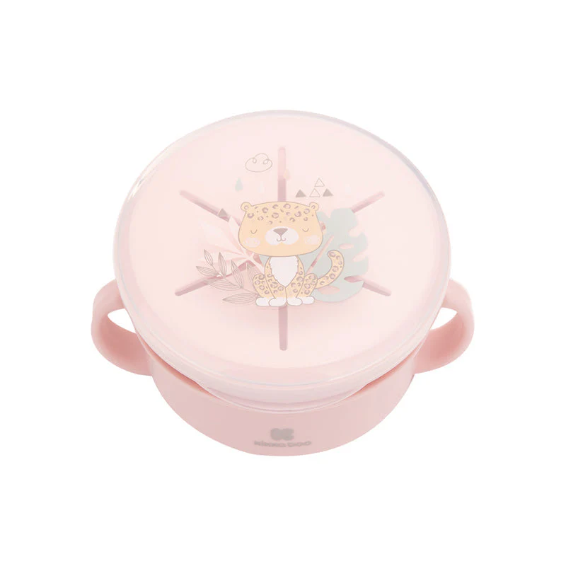 Kikka Boo Snack Bowl 2 In 1 Savanna Pink - Image 2