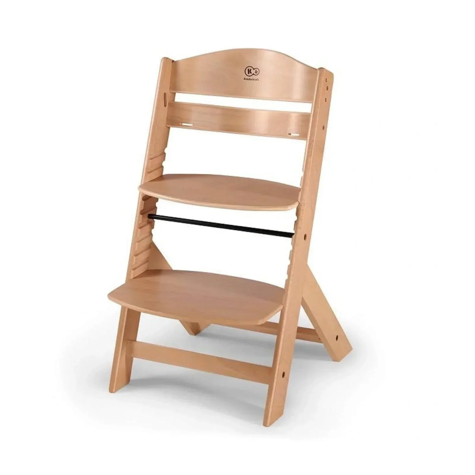 Kinderkraft Enock Wooden Highchair - Wooden Natural - Image 3