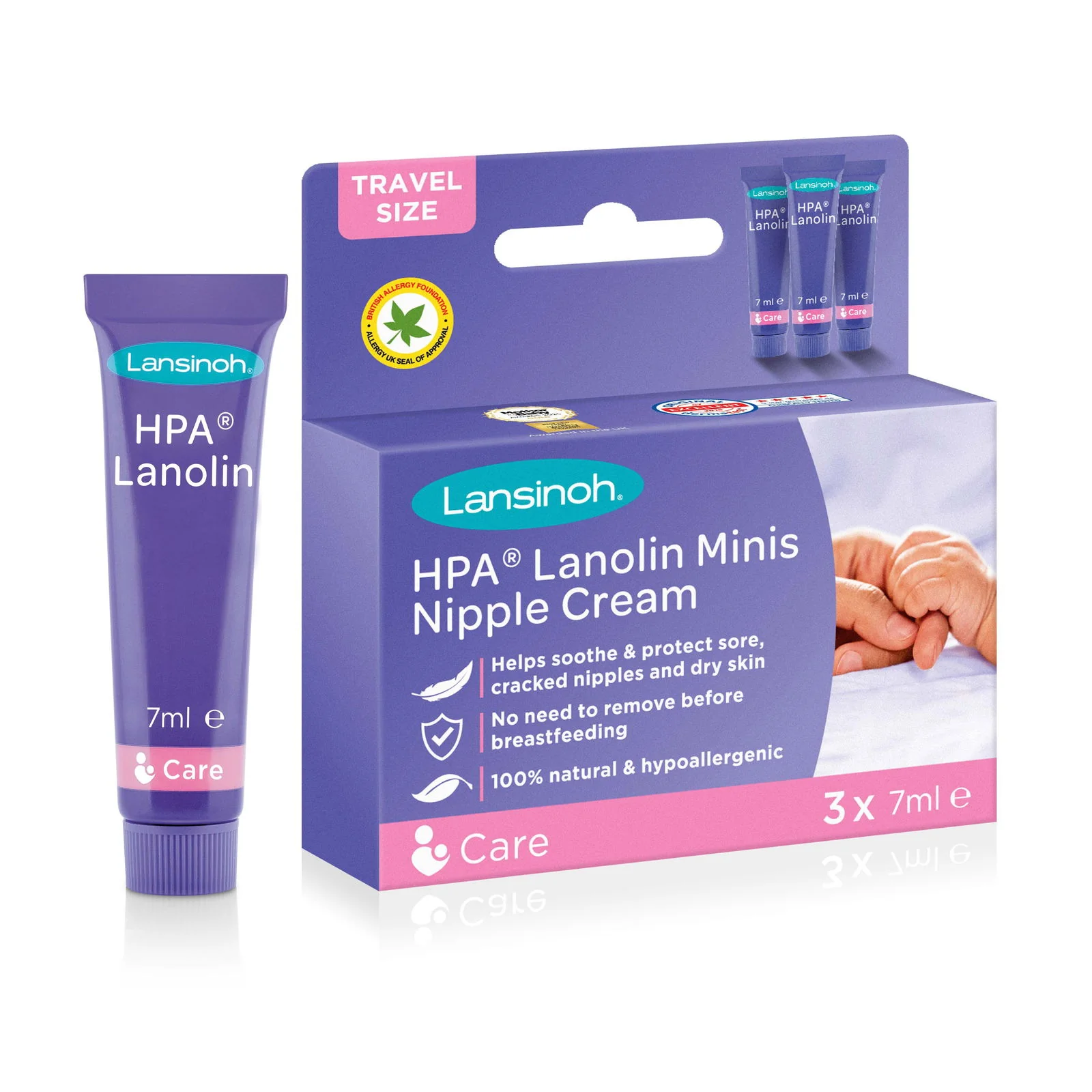 Lansinoh Lanolin Nipple Cream Minis 7mls (Pack of 3) - Image 9