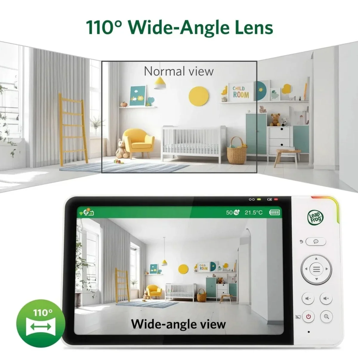 LeapFrog LF5817HD 7" Wi-Fi Smart Video Baby Monitor - Image 12
