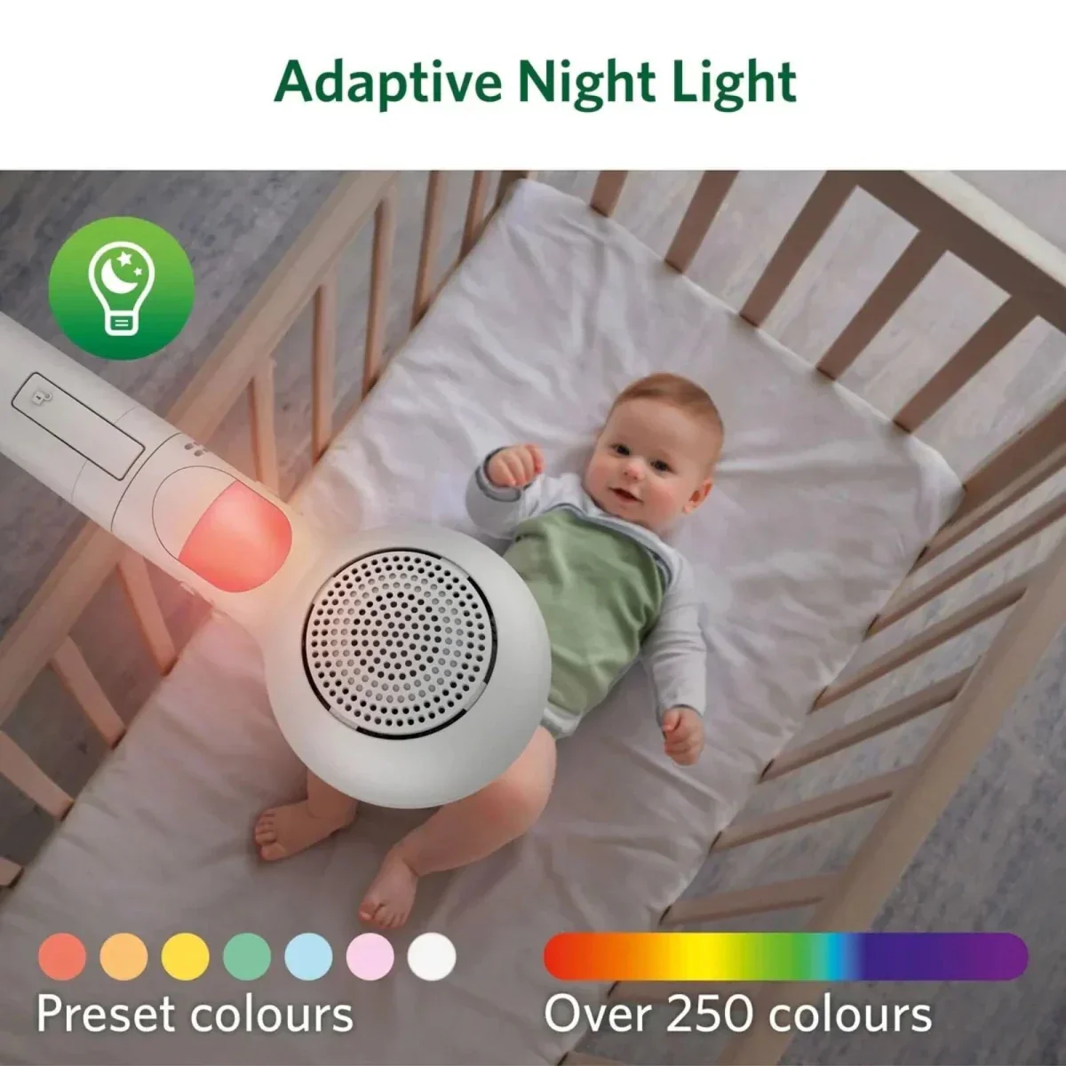 LeapFrog LF5817HD 7" Wi-Fi Smart Video Baby Monitor - Image 8