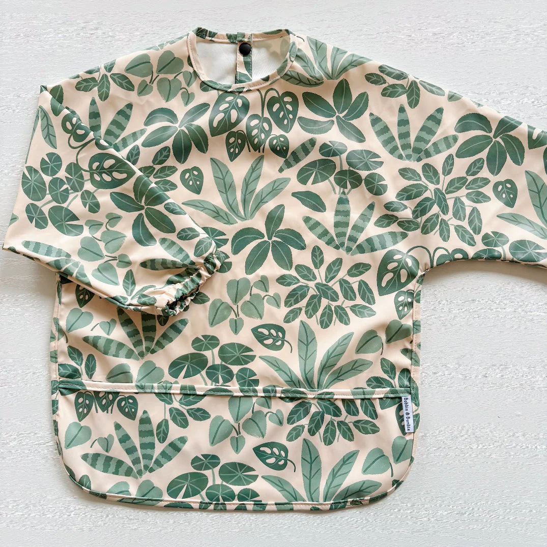 Long Sleeved Baby Bib - Houseplant Haven - Image 6