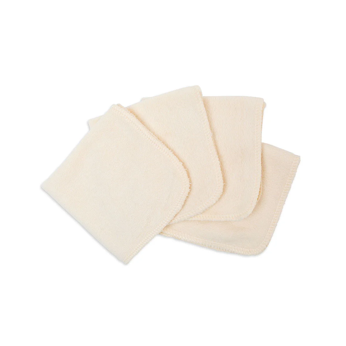 Lulujo Organic Cotton Facecloths (Pack of 4) - Image 3
