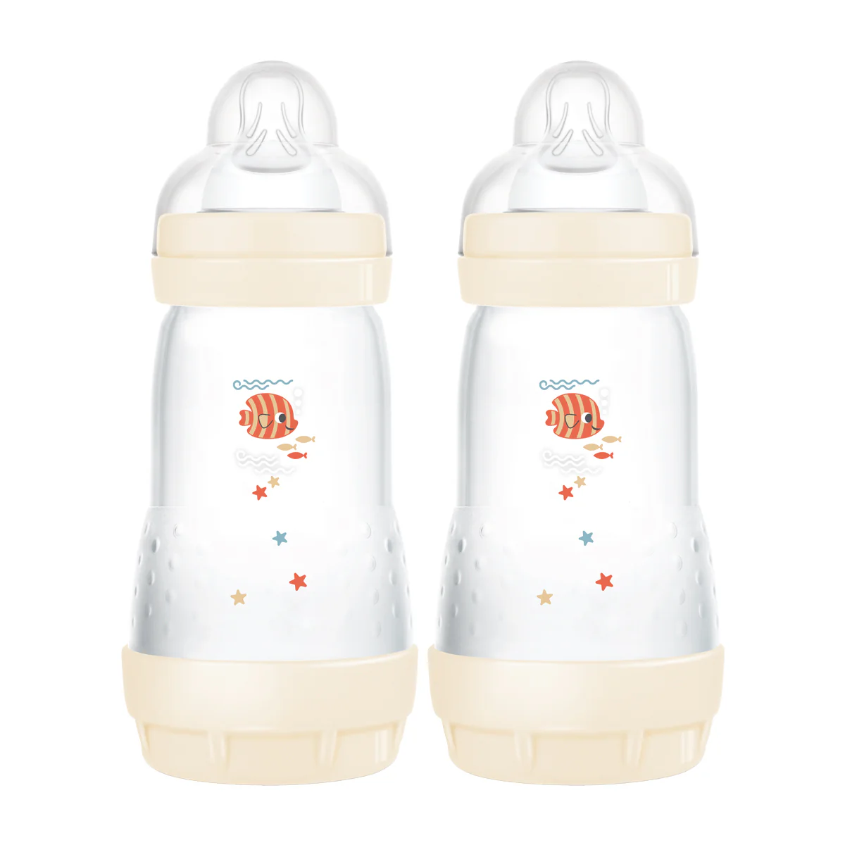 MAM Easy Start Colours Of Nature Bottles 260mls - Uni Peach (Pack of 2)
